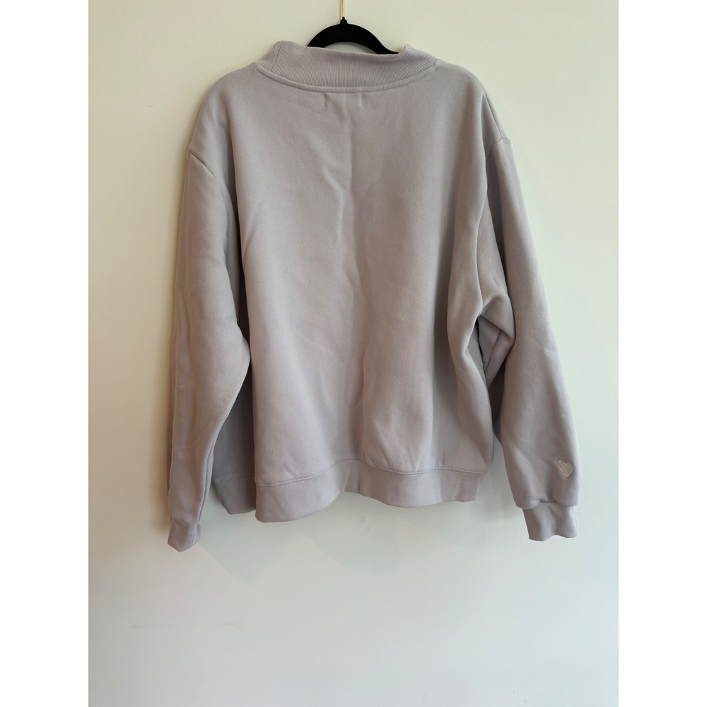 PARKE Valentines Varsity Mockneck- Lavender + White XXL New in Bag Heart Limited - Picture 9 of 16